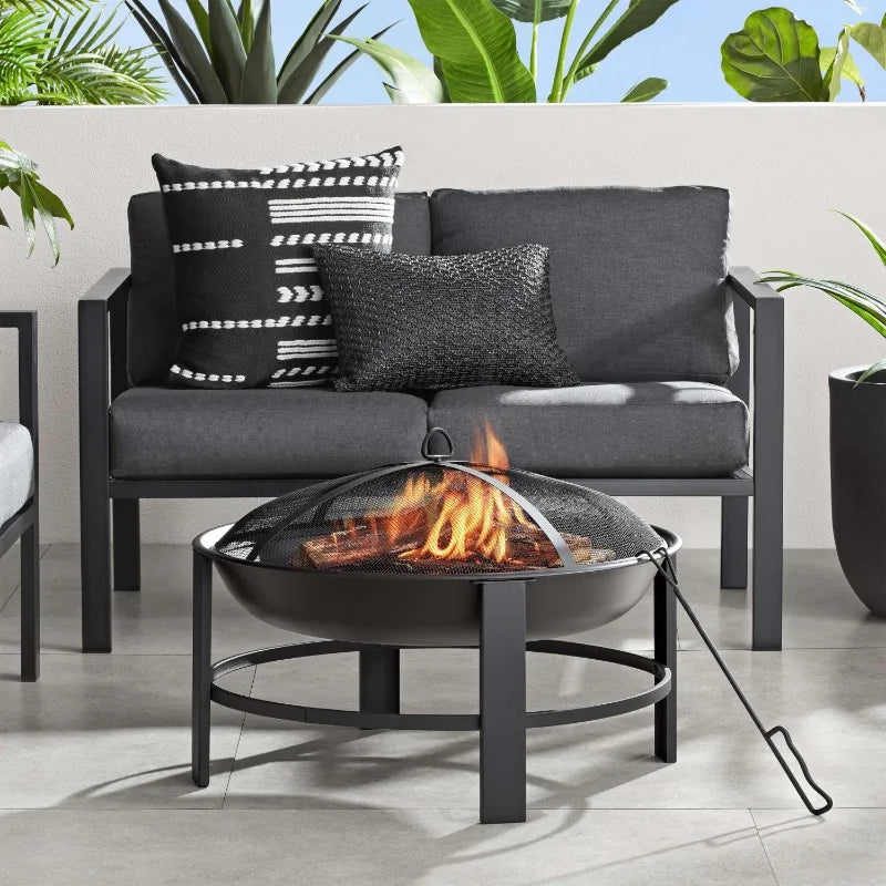 Outdoor Wood Burning Fire Pit